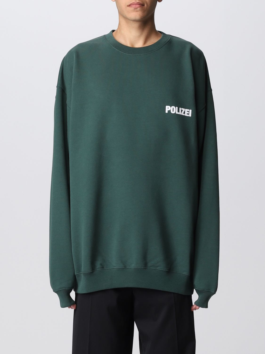 VETEMENTS: sweatshirt for man - Green | Vetements sweatshirt UA53CN200G ...