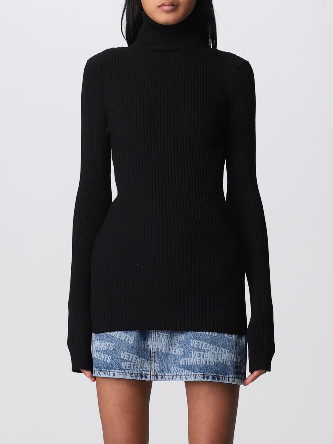 VETEMENTS: sweater for woman - Black | Vetements sweater WA53KN900B ...
