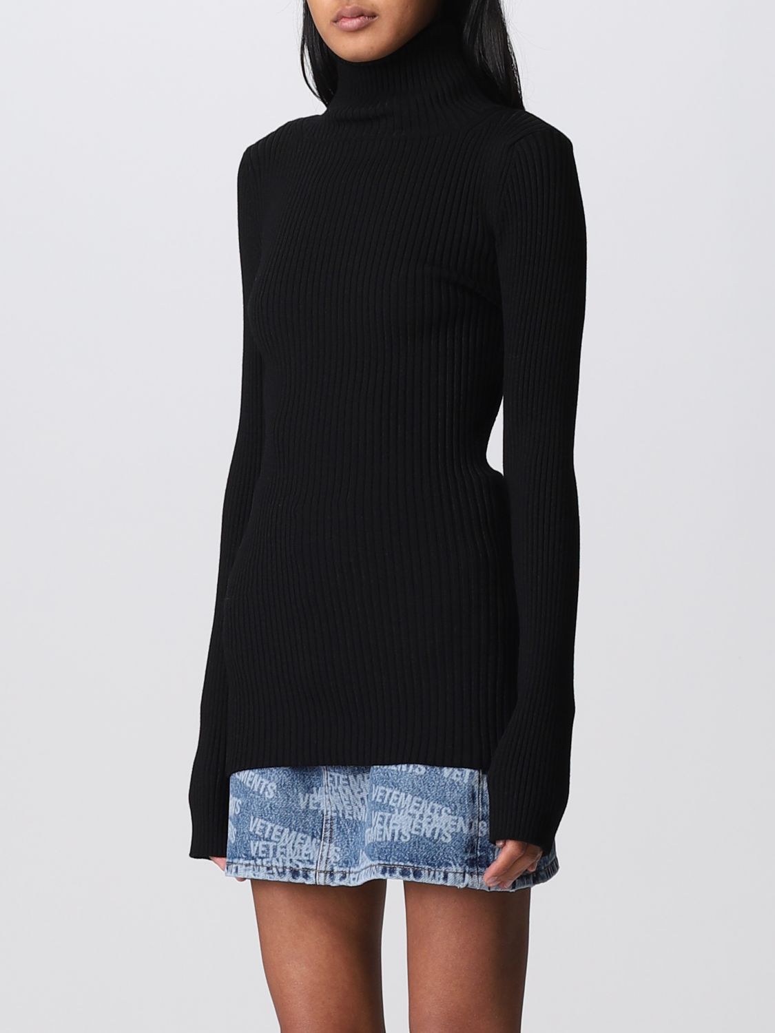 VETEMENTS: sweater for woman - Black | Vetements sweater WA53KN900B ...