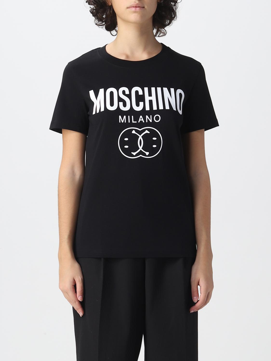 MOSCHINO COUTURE: t-shirt for woman - Black | Moschino Couture t-shirt ...