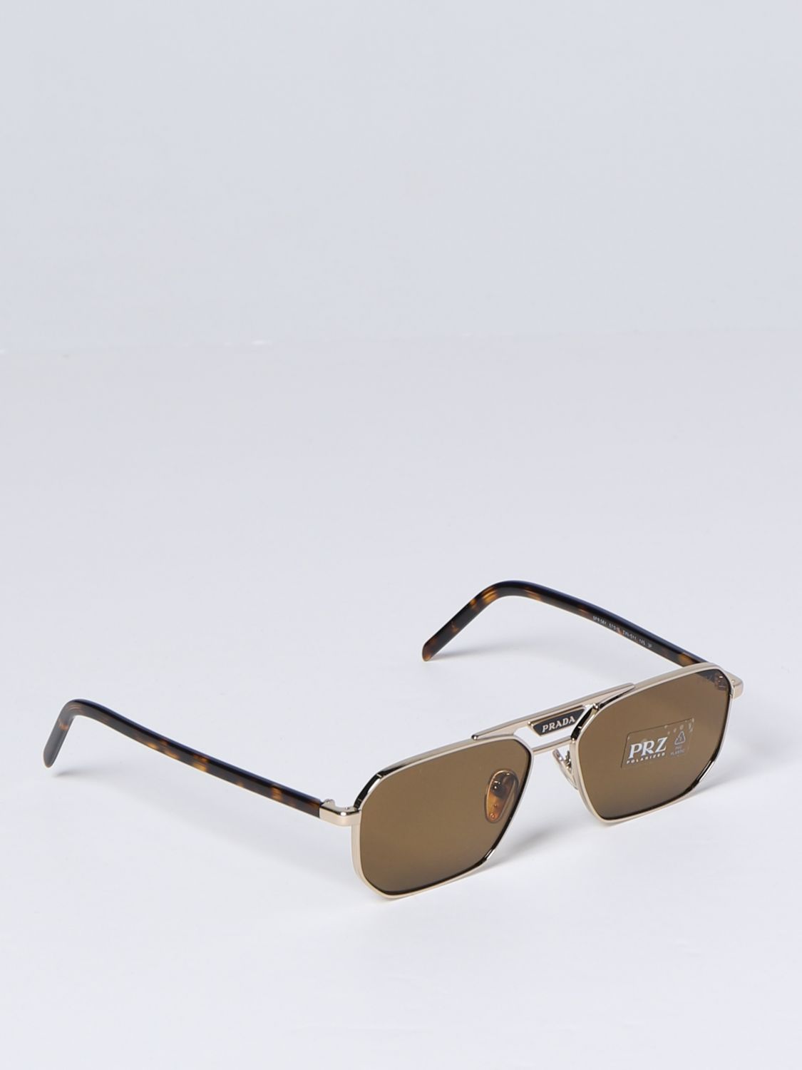 PRADA: Gafas de sol para hombre, Oro | Gafas De Sol Prada 58YS SOLE en  línea en 
