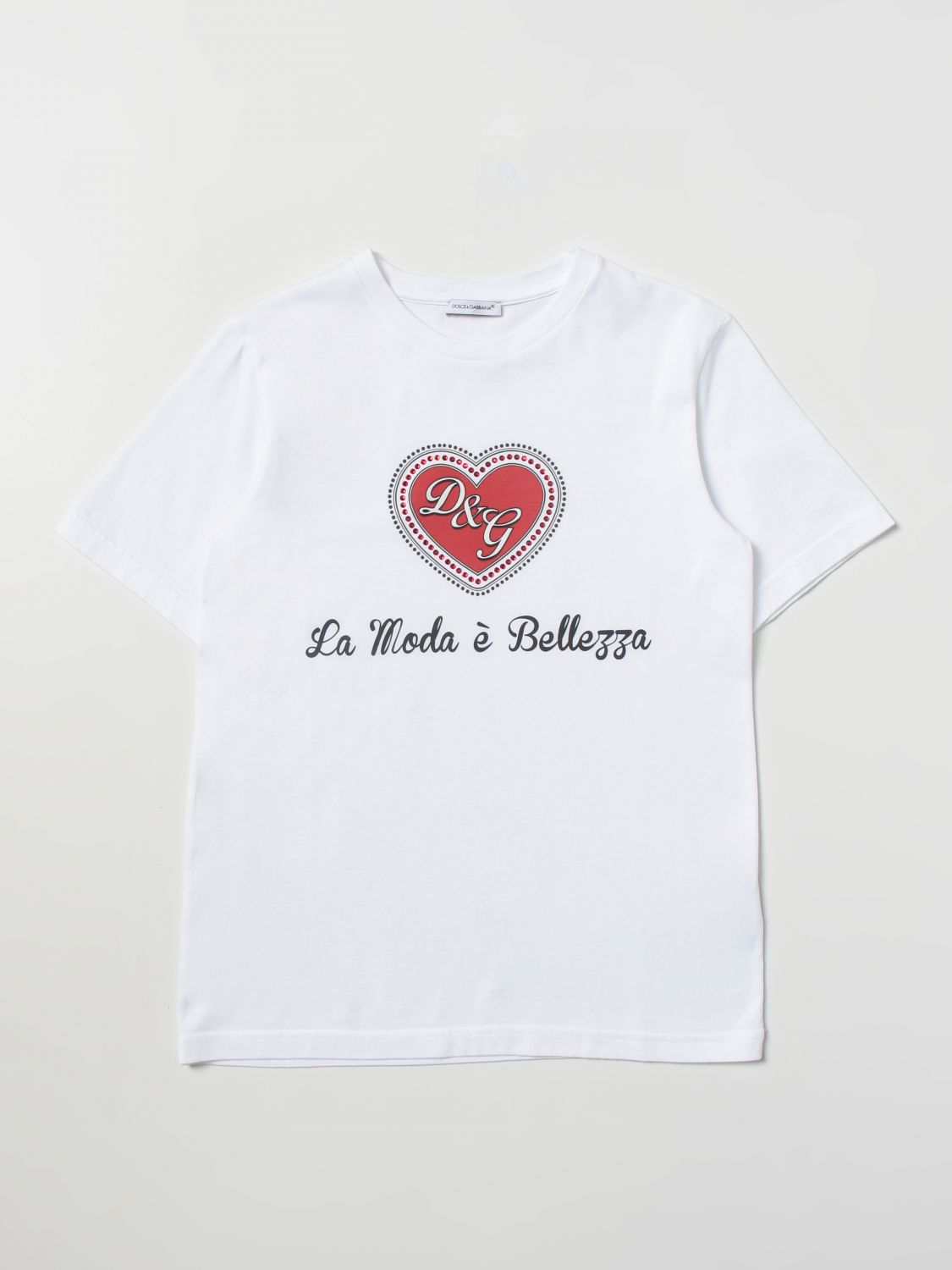 DOLCE GABBANA: Camisetas niña, Blanco Camisetas Dolce & Gabbana L5JTCGG7RYN en línea en GIGLIO.COM