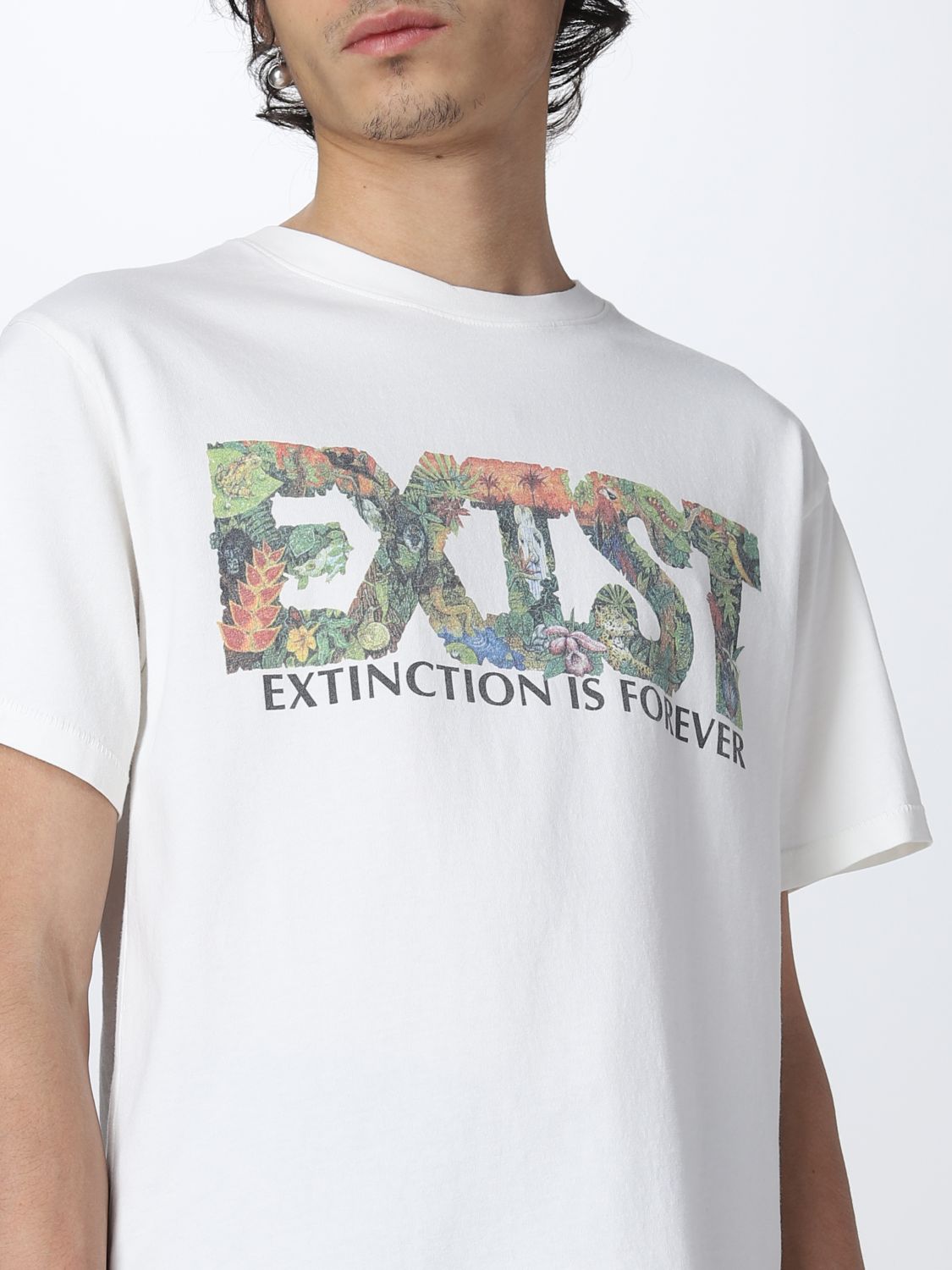 T-shirt Erl: T-shirt Erl con stampa grafica bianco 5