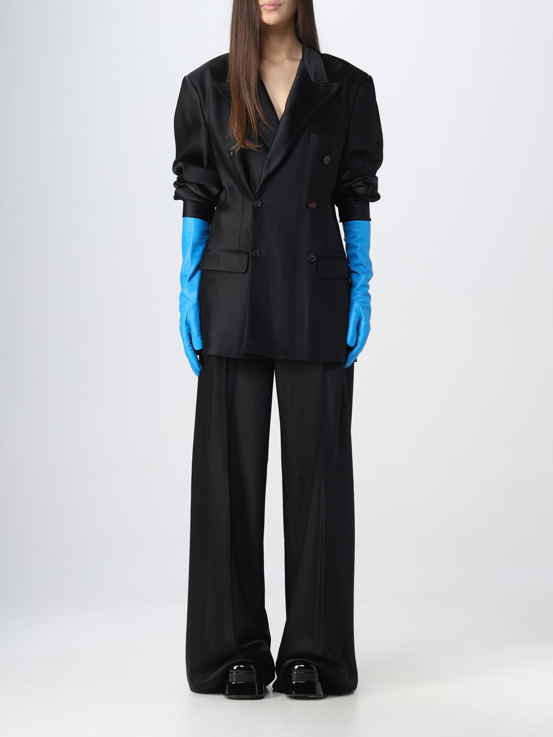 MAISON MARGIELA gloves for woman Blue Maison Margiela gloves