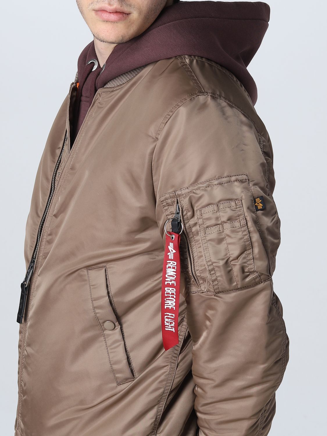 bent mount Planned ALPHA INDUSTRIES: jacket for man - Dove Grey | Alpha Industries jacket  168100 online on GIGLIO.COM
