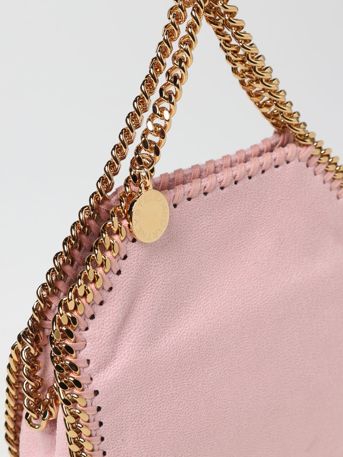 Stella Mccartney Outlet: bag in textured synthetic leather - Pink