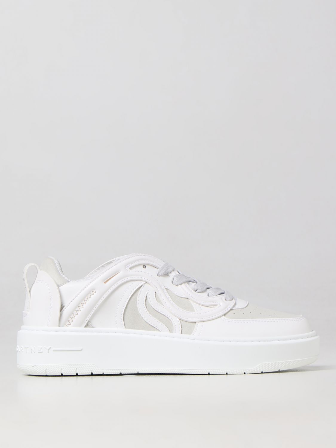 Shop Stella Mccartney S-wave 1 Alter Sporty  Vegan Leather Sneakers In Ice