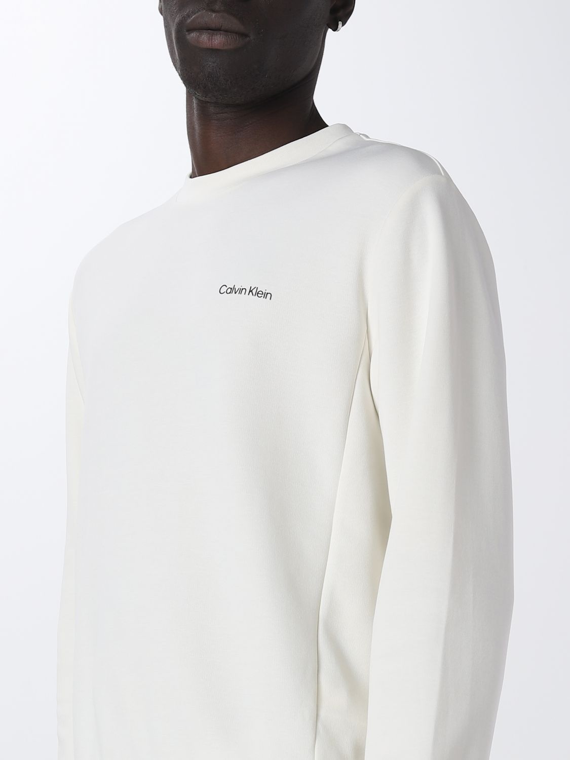 butiksindehaveren spids Arv CALVIN KLEIN: sweatshirt for man - White | Calvin Klein sweatshirt  K10K109926 online on GIGLIO.COM