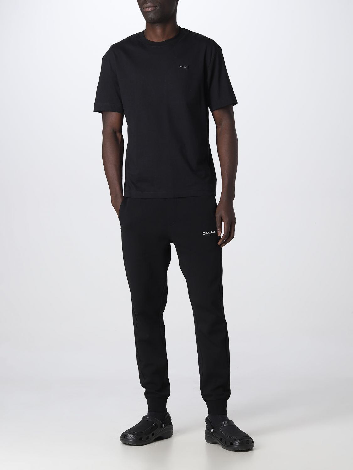 CALVIN KLEIN: t-shirt for man - Black | Calvin Klein t-shirt K10K110669 ...
