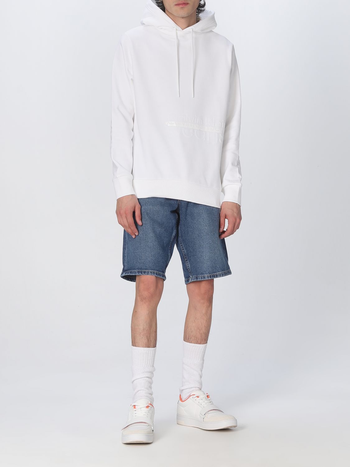 Verfrissend Condenseren Moderator CALVIN KLEIN JEANS: sweatshirt for man - White | Calvin Klein Jeans  sweatshirt J30J322532 online on GIGLIO.COM