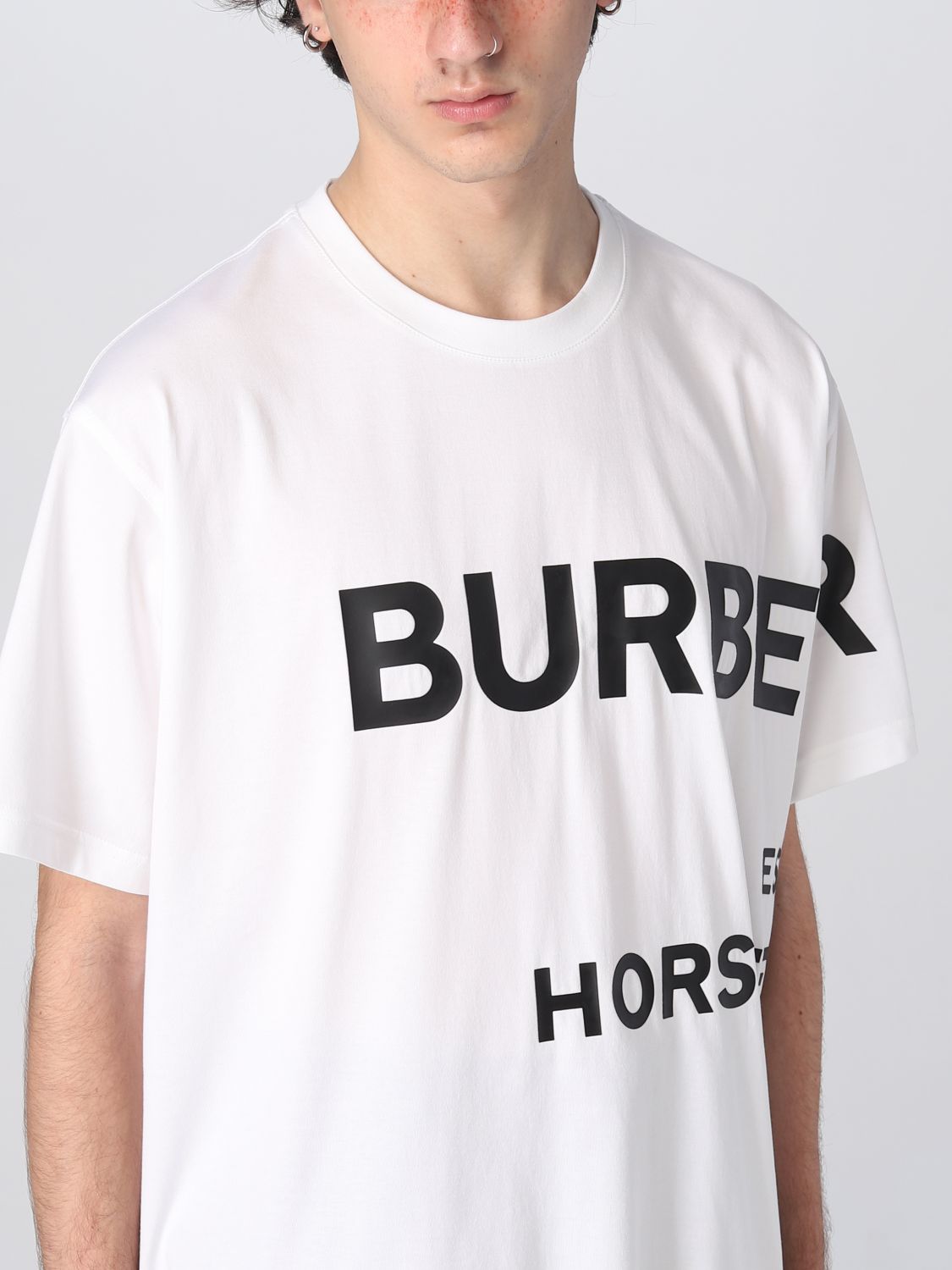 please do not Downtown Equip BURBERRY: t-shirt for man - White | Burberry t-shirt 8040691 online on  GIGLIO.COM