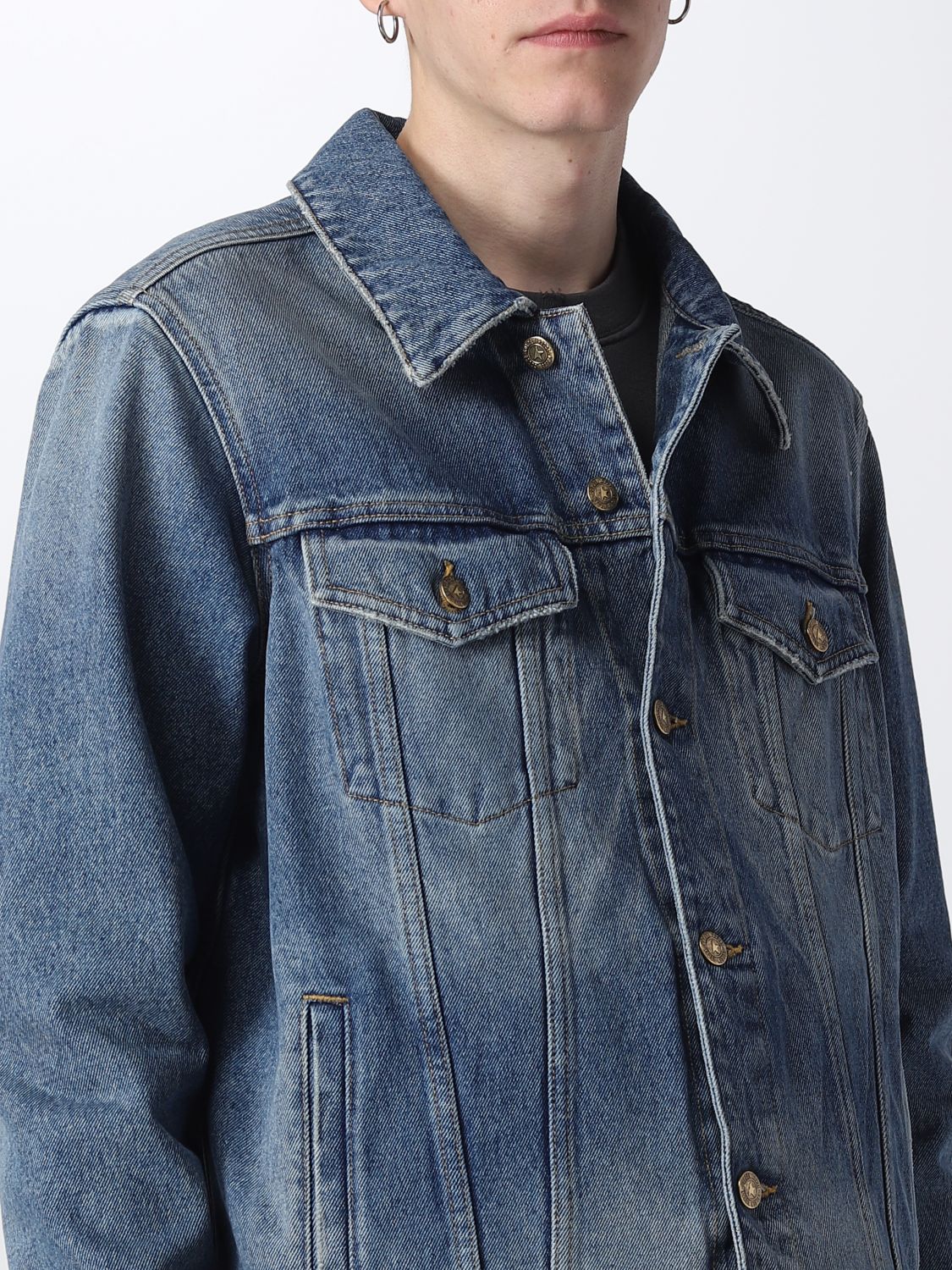 GOLDEN GOOSE: jacket for man - Blue | Golden Goose jacket ...