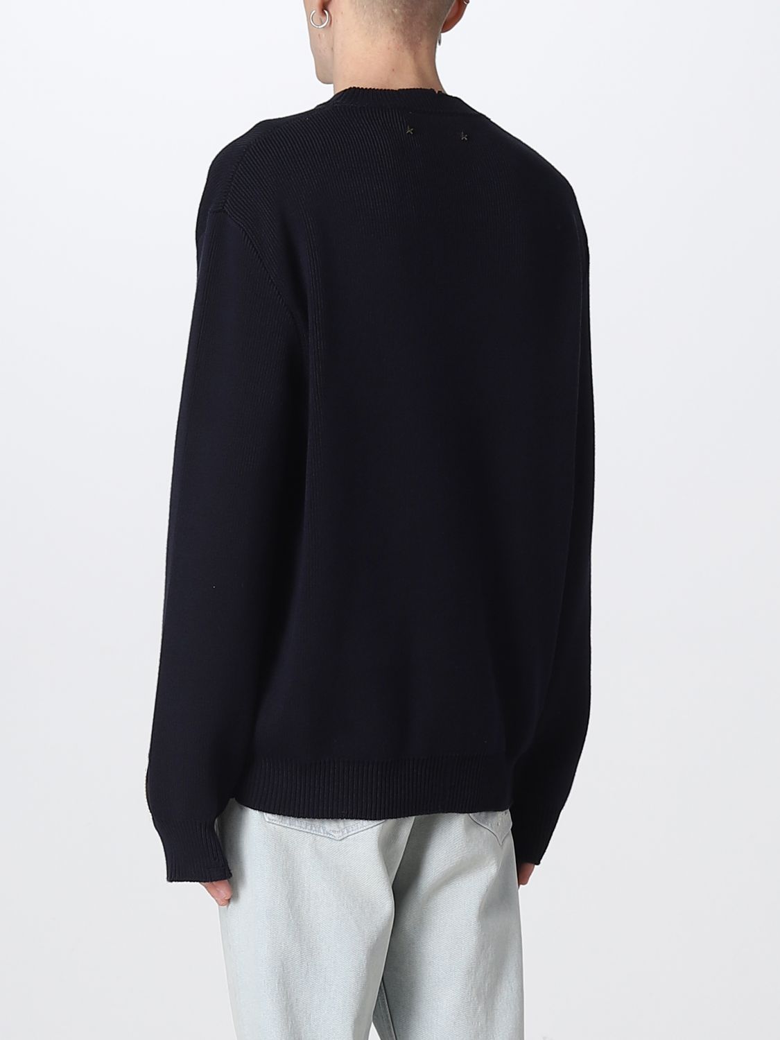 GOLDEN GOOSE: sweater for man - Blue | Golden Goose sweater ...