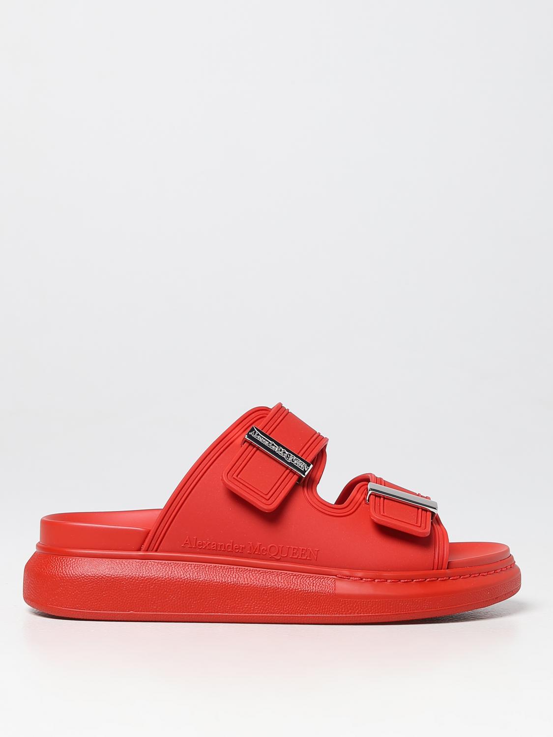 Alexander Mcqueen Sandals In Red