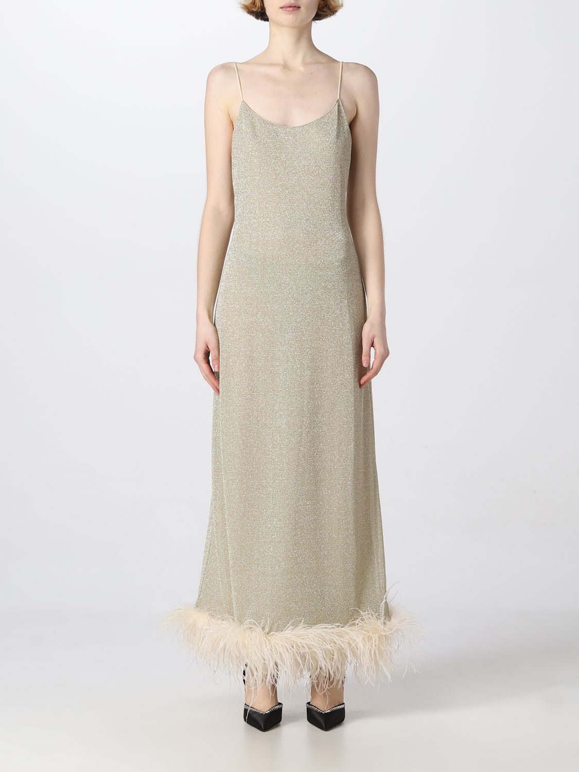 OSEREE: dress for woman - Platinum | Oseree dress LLS238 online on ...