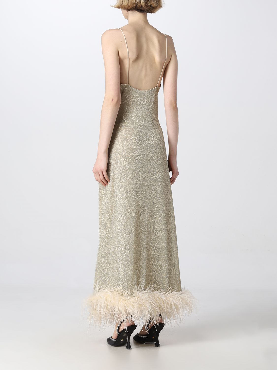 OSEREE: dress for woman - Platinum | Oseree dress LLS238 online on ...
