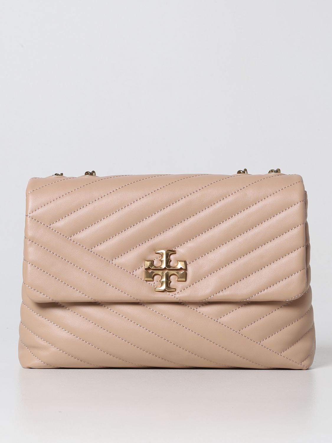 Tory Burch Outlet: Kira bag in quilted nappa leather - Pink
