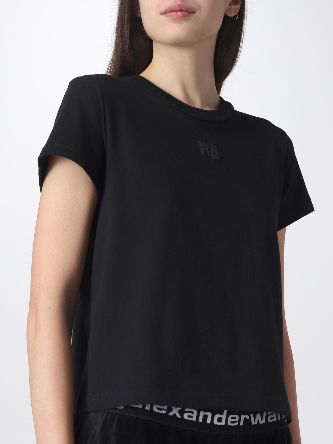 ALEXANDER WANG：Tシャツ レディース - ブラック | GIGLIO.COM