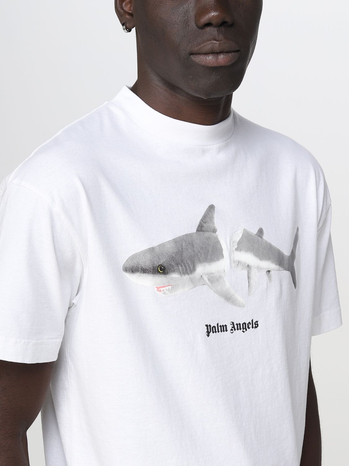 Palm Angels - Shark White T-Shirt