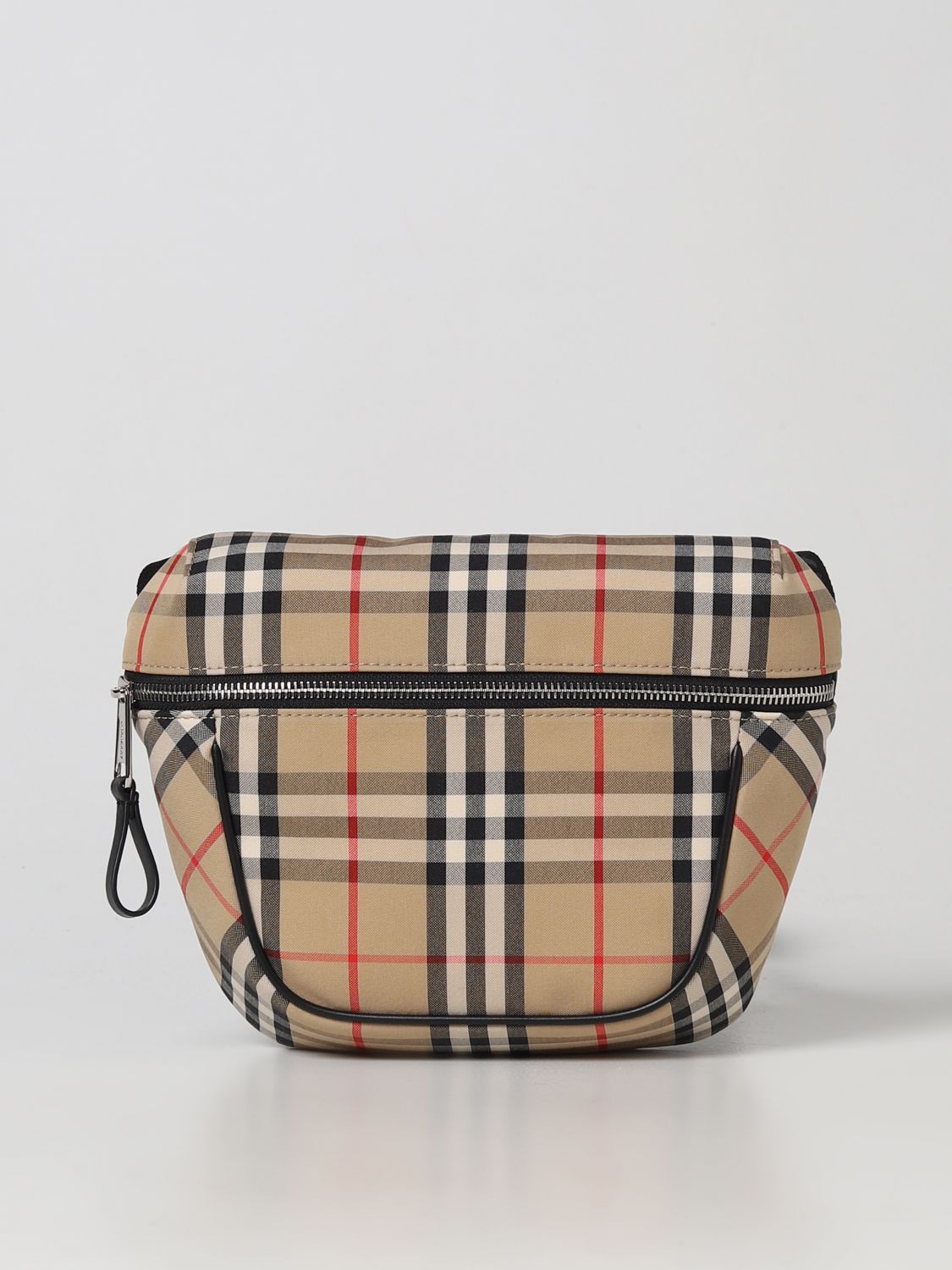 pouch in Vintage Check print fabric - Beige