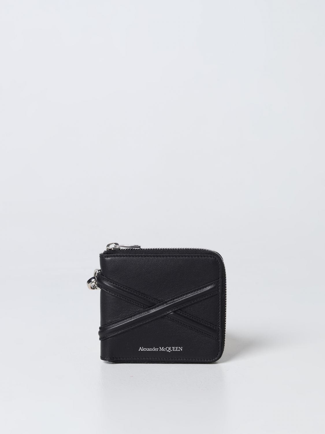 Shop Alexander Mcqueen Wallet In Leather In Black