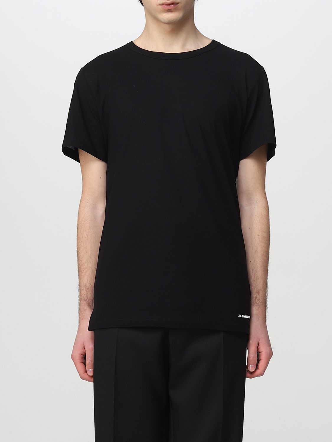 Shop Jil Sander T-shirt  Men Color Black
