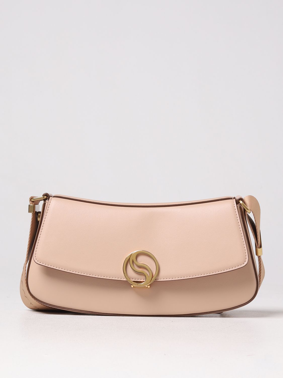 Stella Mccartney Outlet: bag in textured synthetic leather - Pink