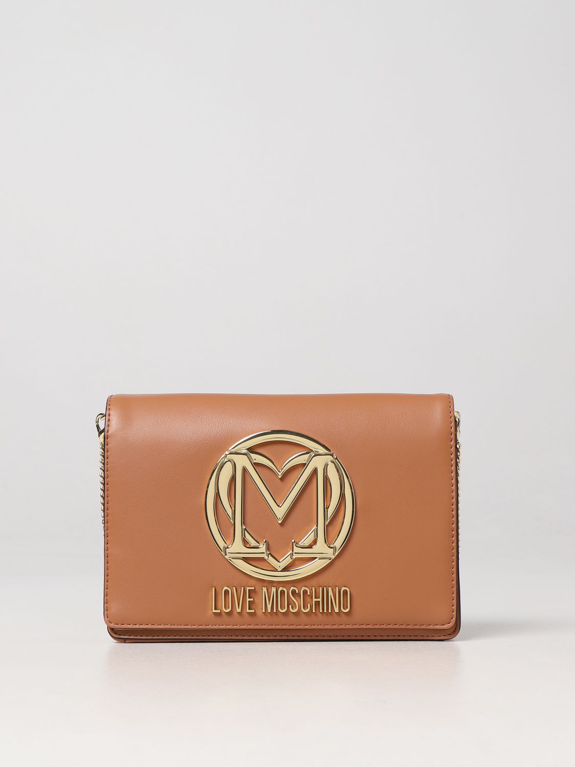 Borsa mini Love Moschino: Borsa wallet Love Moschino in pelle sintetica con logo cammello 1