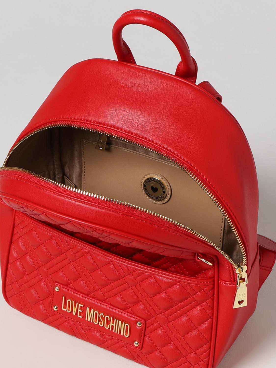 LOVE MOSCHINO backpack for woman Red Love Moschino backpack