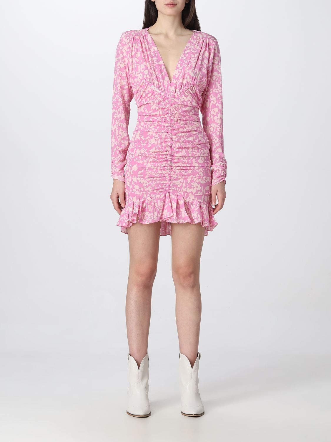 Shop Isabel Marant Dress  Woman Color Pink