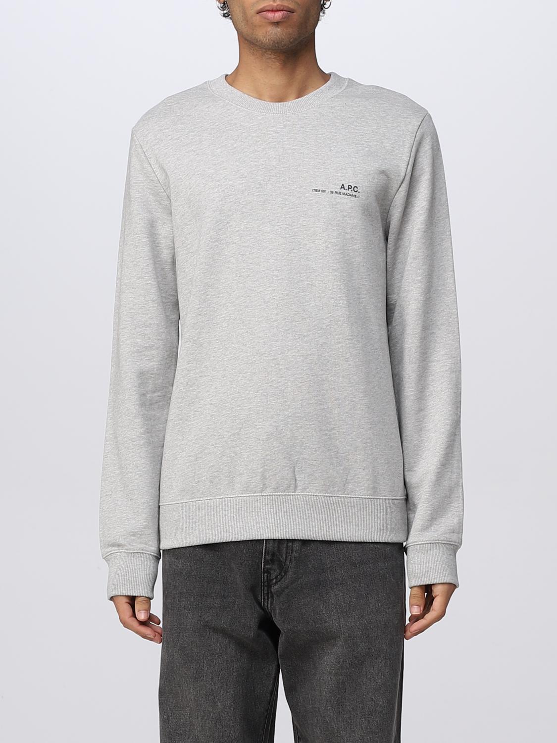 Apc Grey Item Sweatshirt In Grey