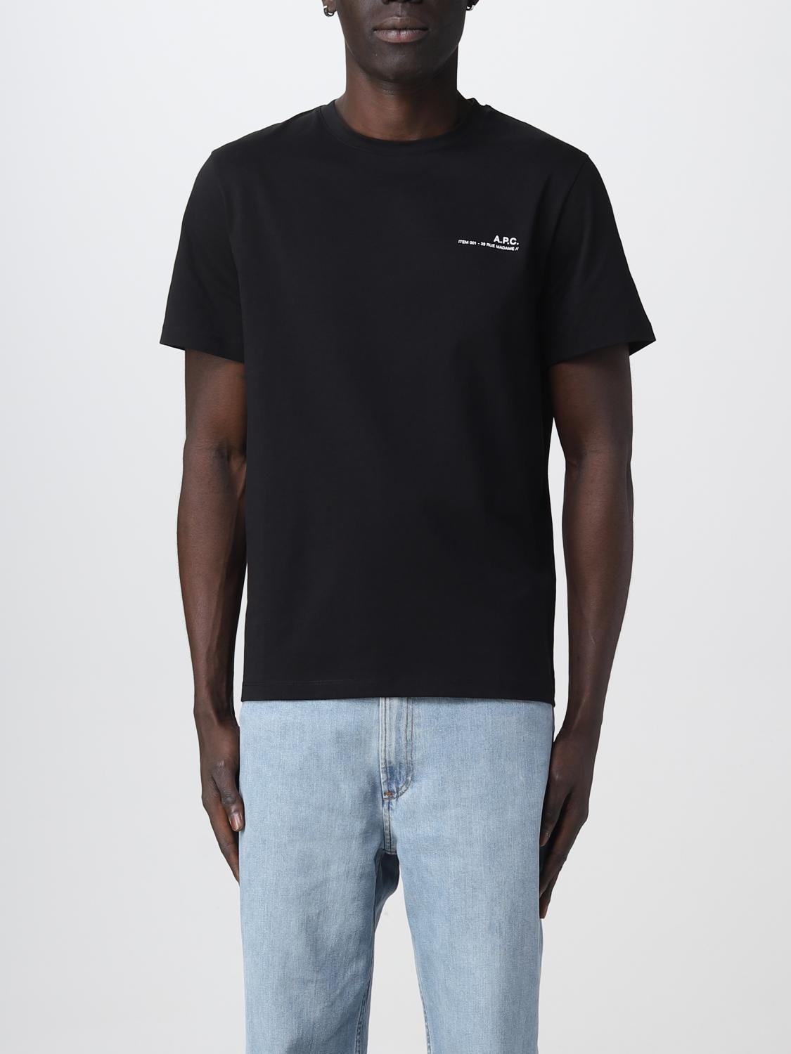 Apc T-shirt A.p.c. Men Color Black In Black
