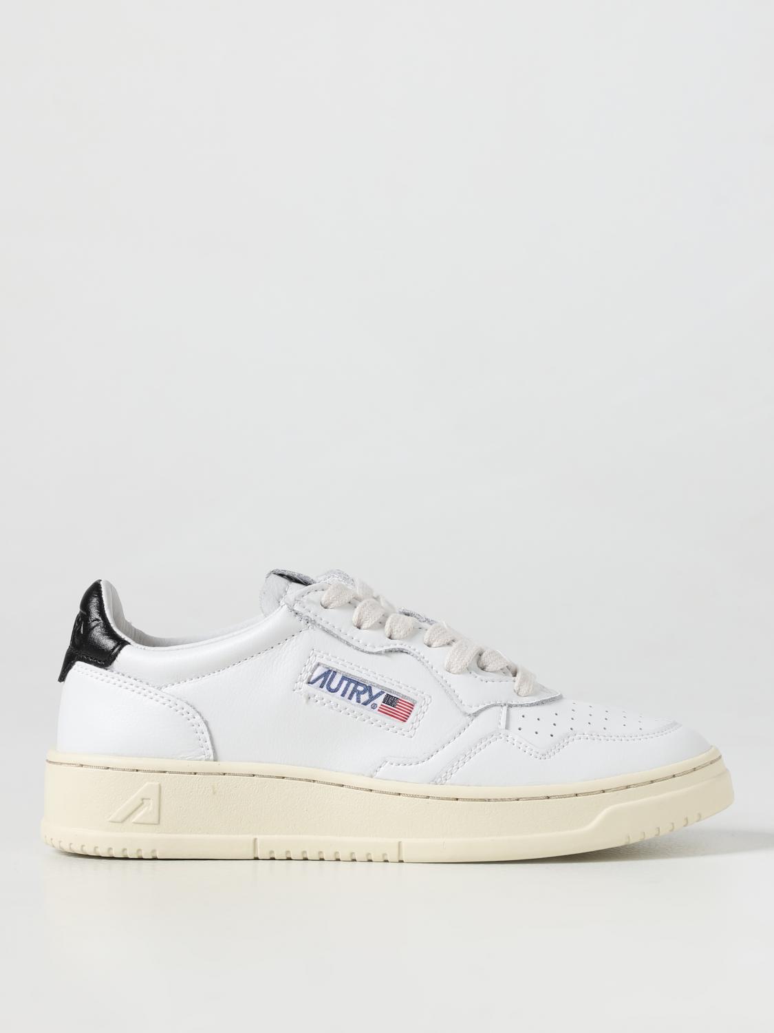 Autry White Leather Sneakers In White