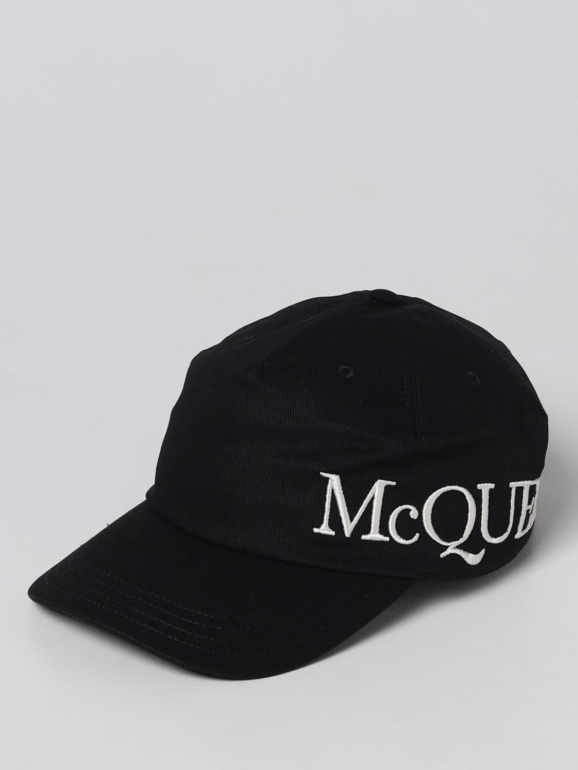 ALEXANDER MCQUEEN: hat for man Black | hat 6328964105Q online GIGLIO.COM