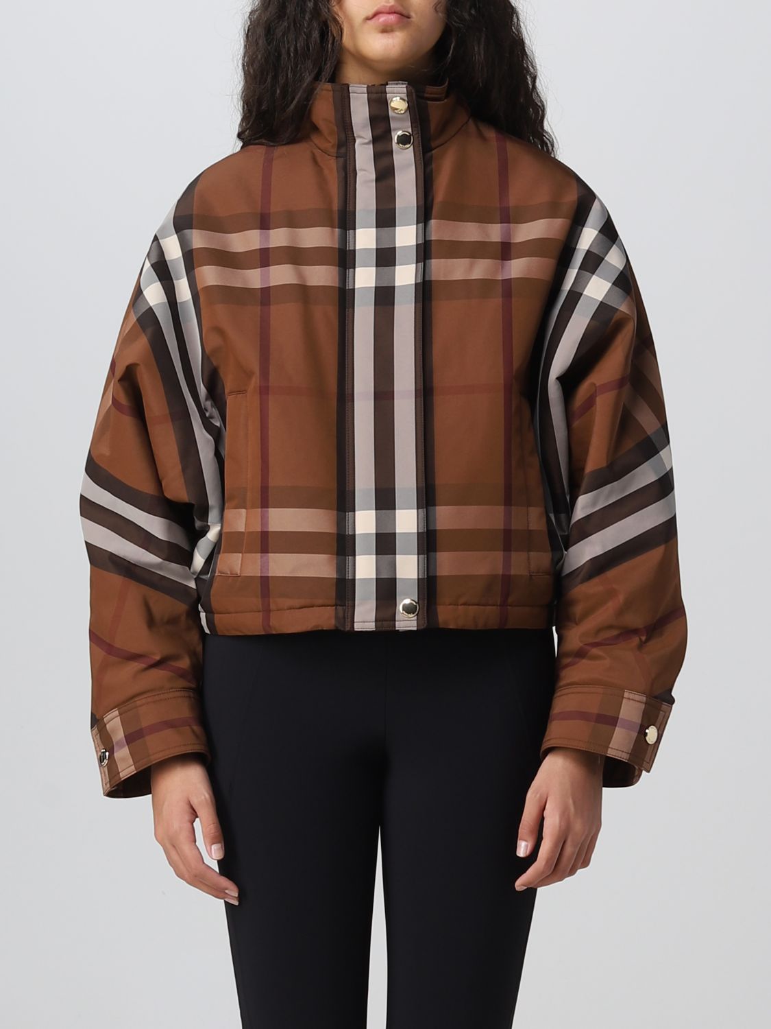 jacket in nylon - Brown | Burberry 8059672 online at GIGLIO.COM