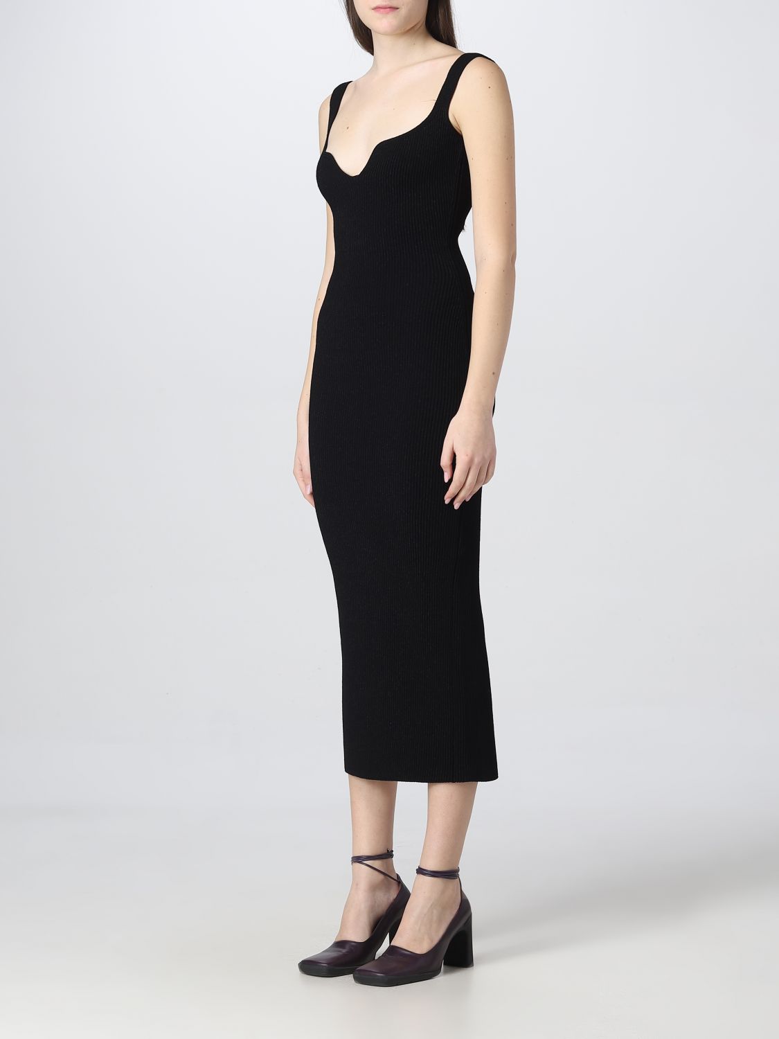 KHAITE: dress for woman - Black | Khaite dress 8566400 online on GIGLIO.COM