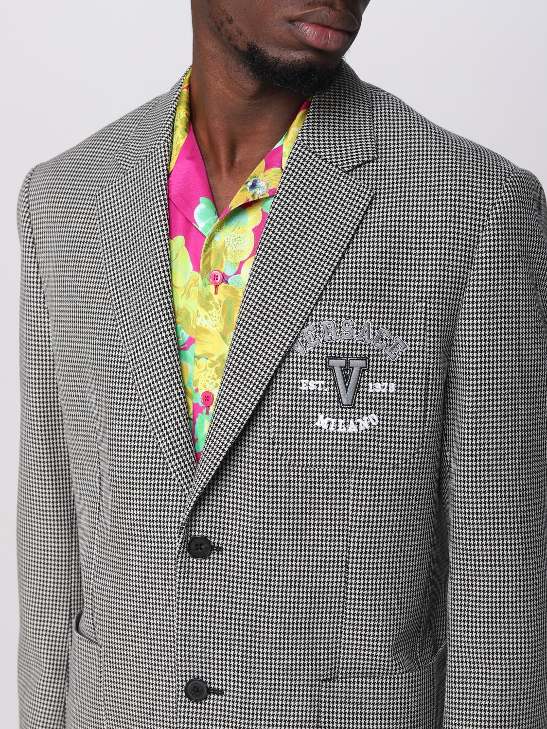 Veste Versace: Veste Versace homme gris 4