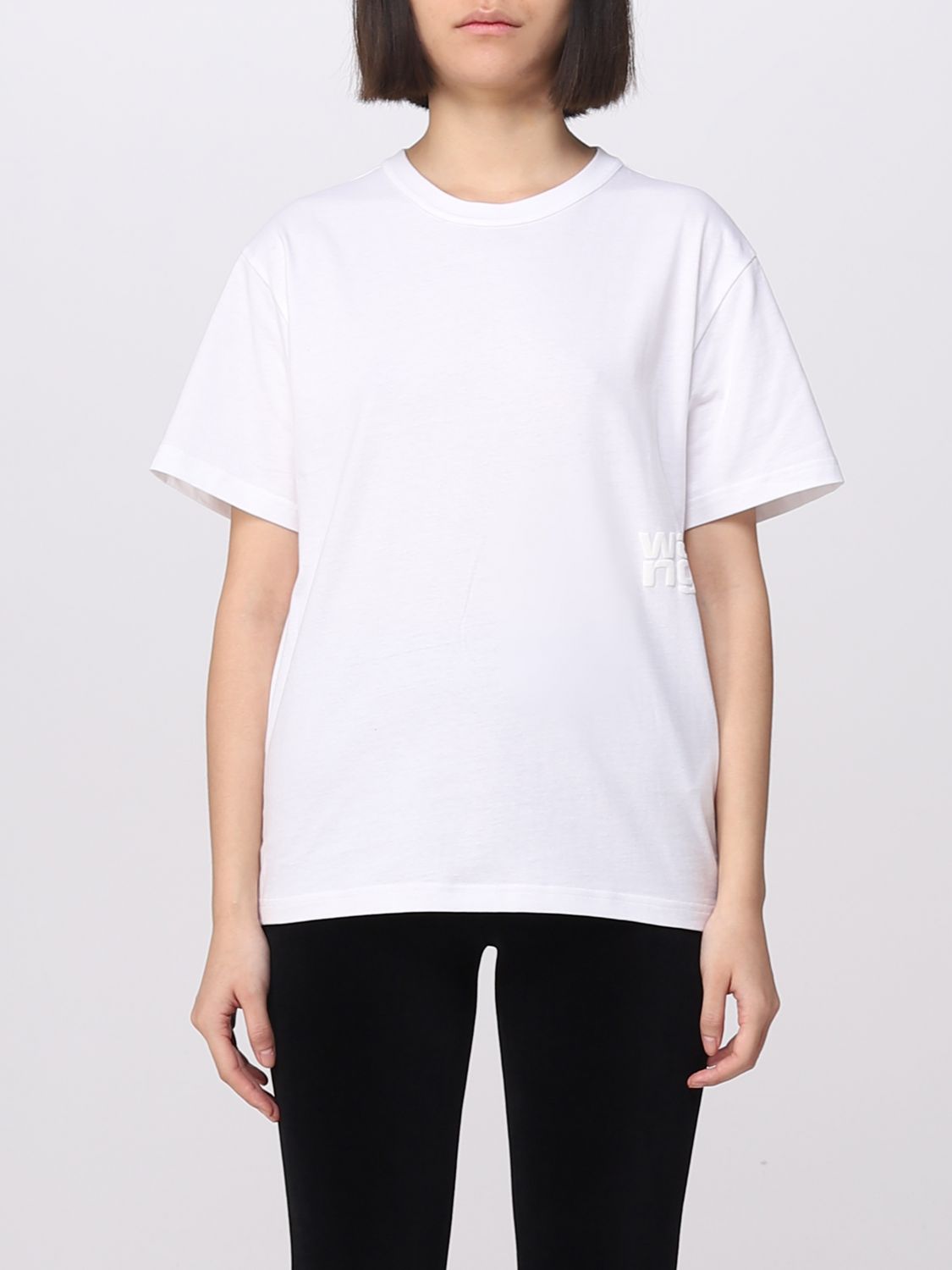 Shop Alexander Wang T-shirt Woman  In White