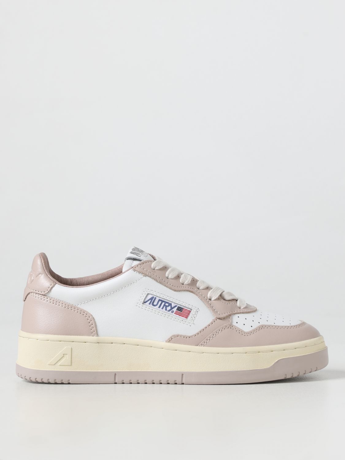 AUTRY: Medalist 01 sneakers in leather - Beige | Autry sneakers ...