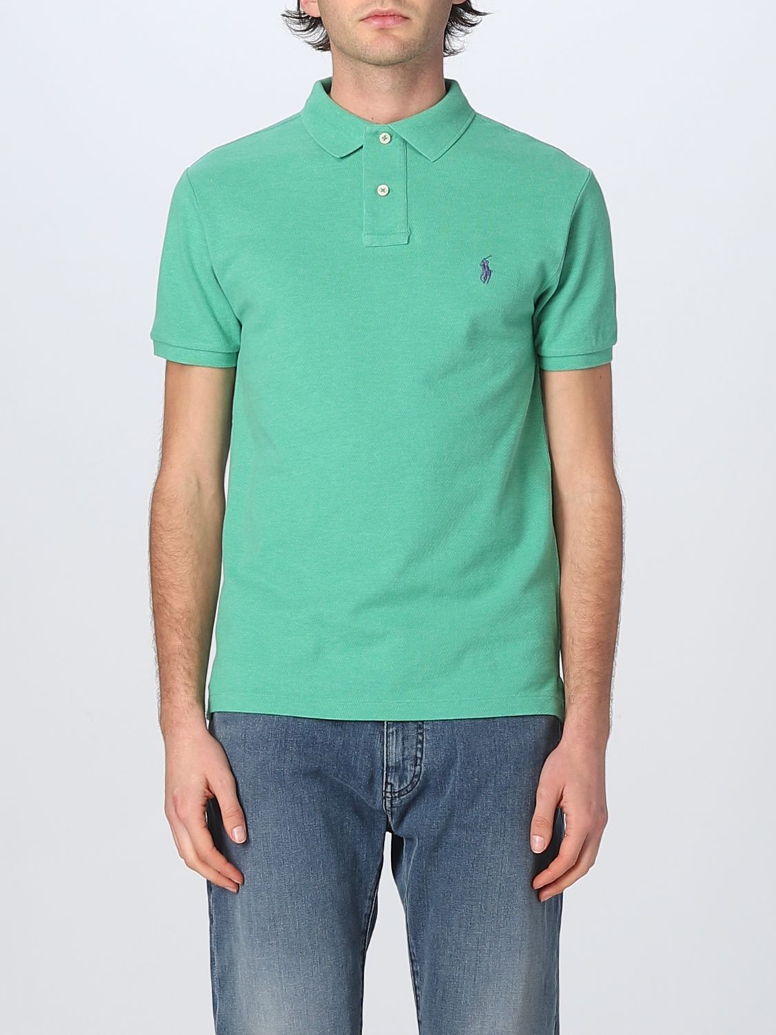Polo Ralph Lauren Outlet: polo shirt for man - Forest Green  Polo Ralph  Lauren polo shirt 710536856 online at
