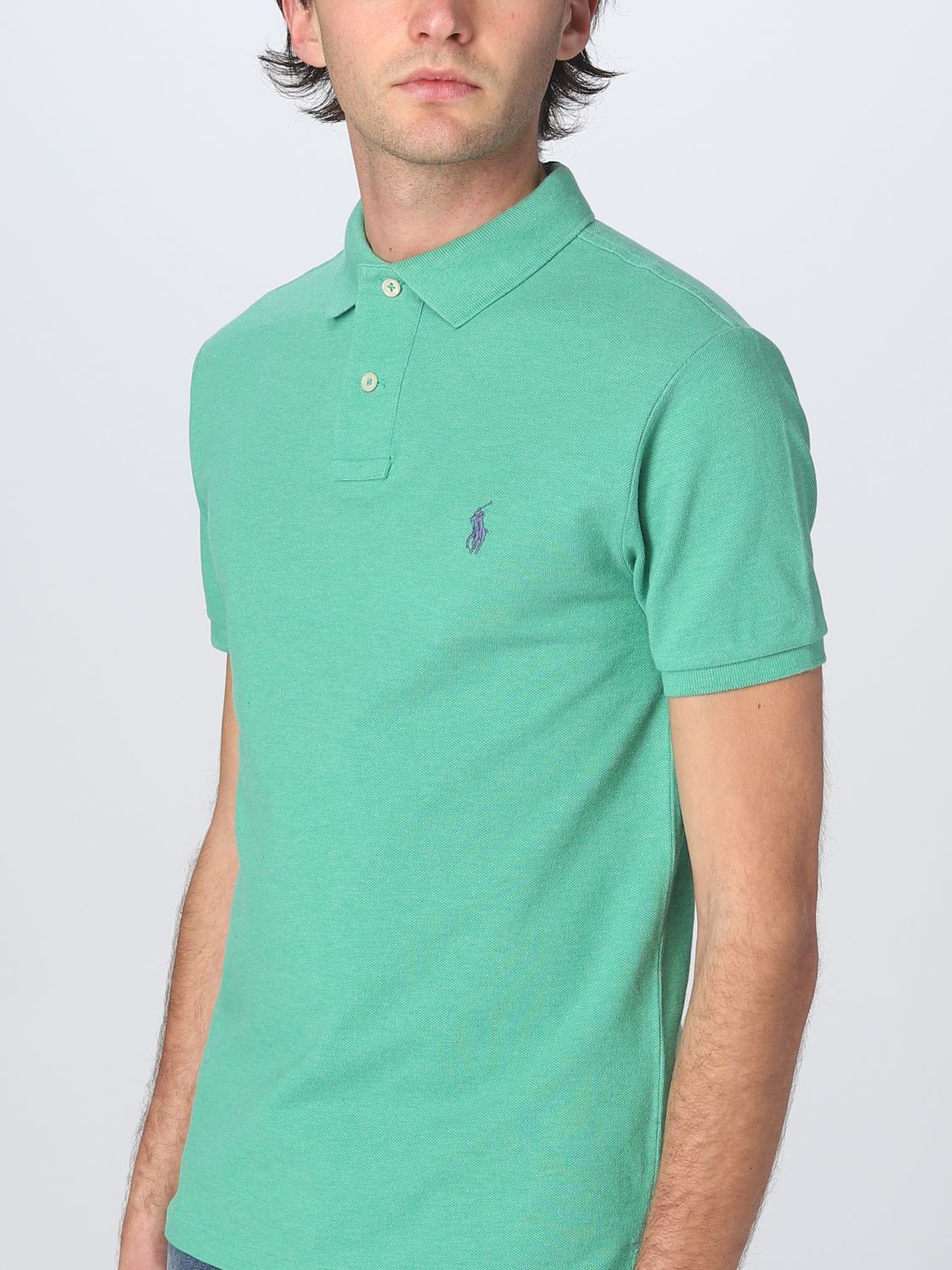 POLO RALPH LAUREN: polo shirt for man - Forest Green | Polo Ralph Lauren  polo shirt 710536856 online on 