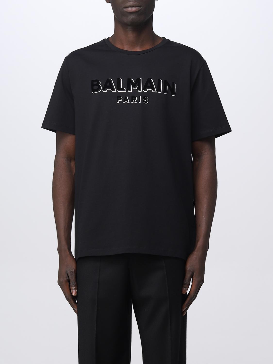 BALMAIN tshirt for man Black 1 Balmain tshirt AH1EG010BB99