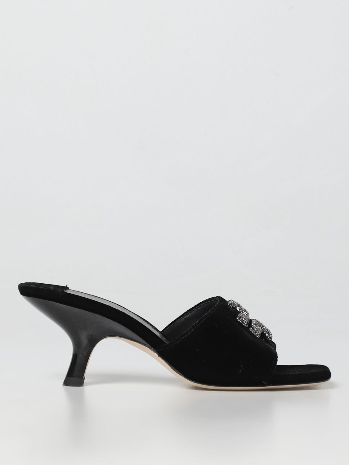 TORY BURCH: heeled sandals for woman - Black | Tory Burch heeled sandals  145421 online on 