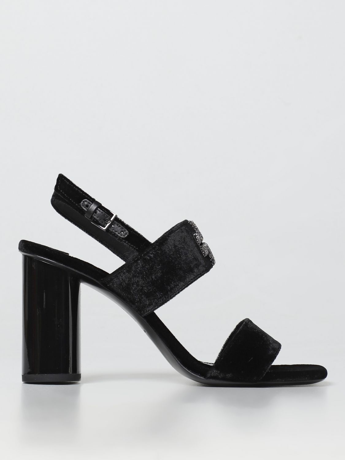 TORY BURCH: heeled sandals for woman - Black | Tory Burch heeled sandals  145413 online on 