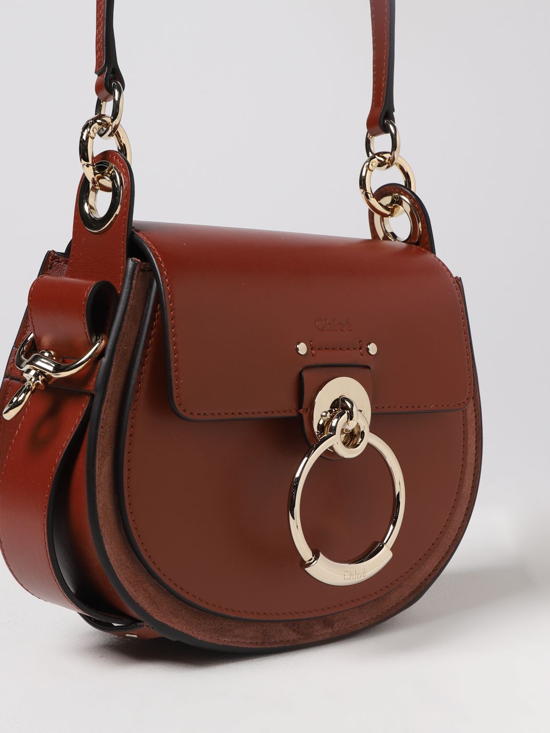 CHLOÉ: Mini bolso para mujer, Marrón Mini Bolso C22SS153G31 en línea en GIGLIO.COM