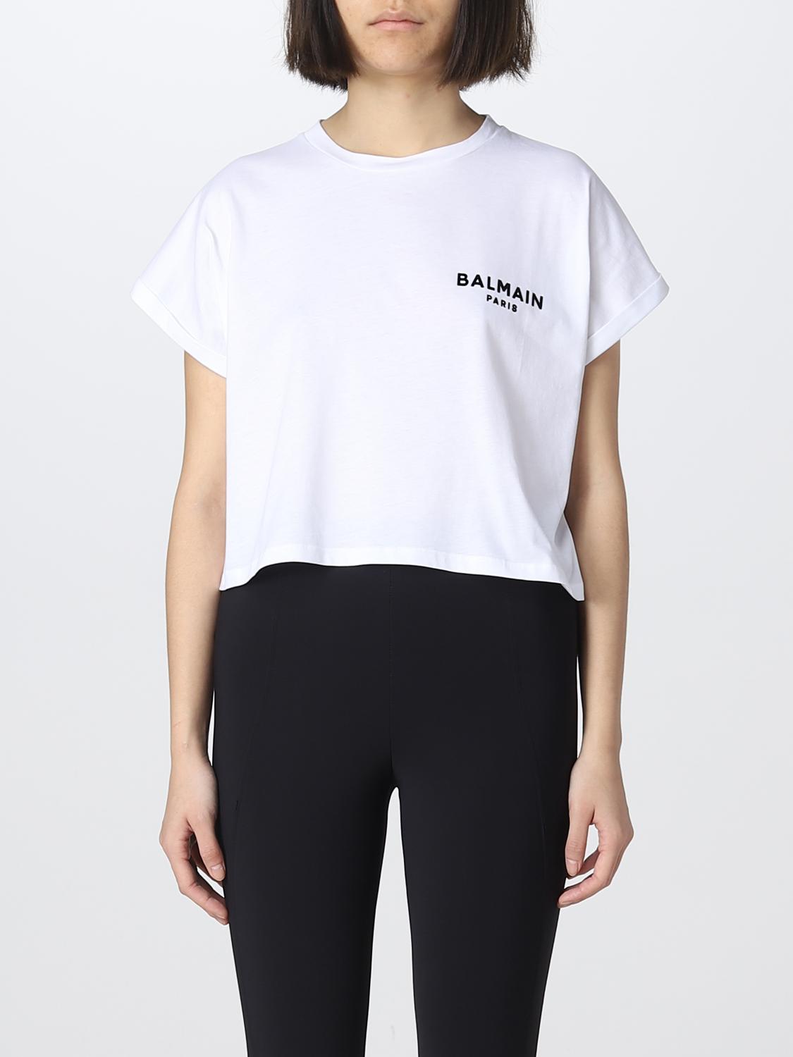 BALMAIN ORGANIC COTTON T-SHIRT,D80700001