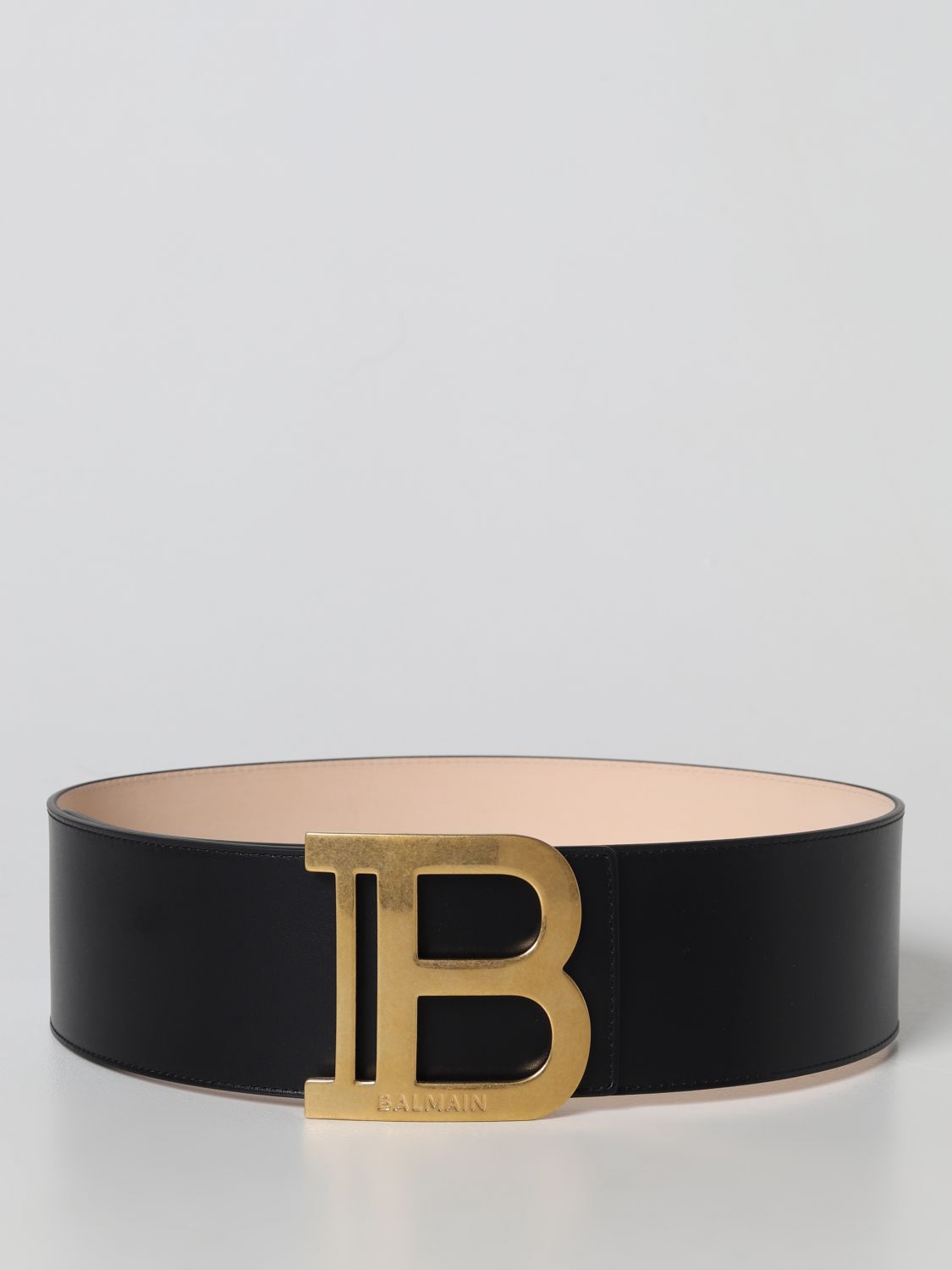 merknaam Hick gezond verstand BALMAIN: belt for woman - Black | Balmain belt AN1WH004LVTL online on  GIGLIO.COM