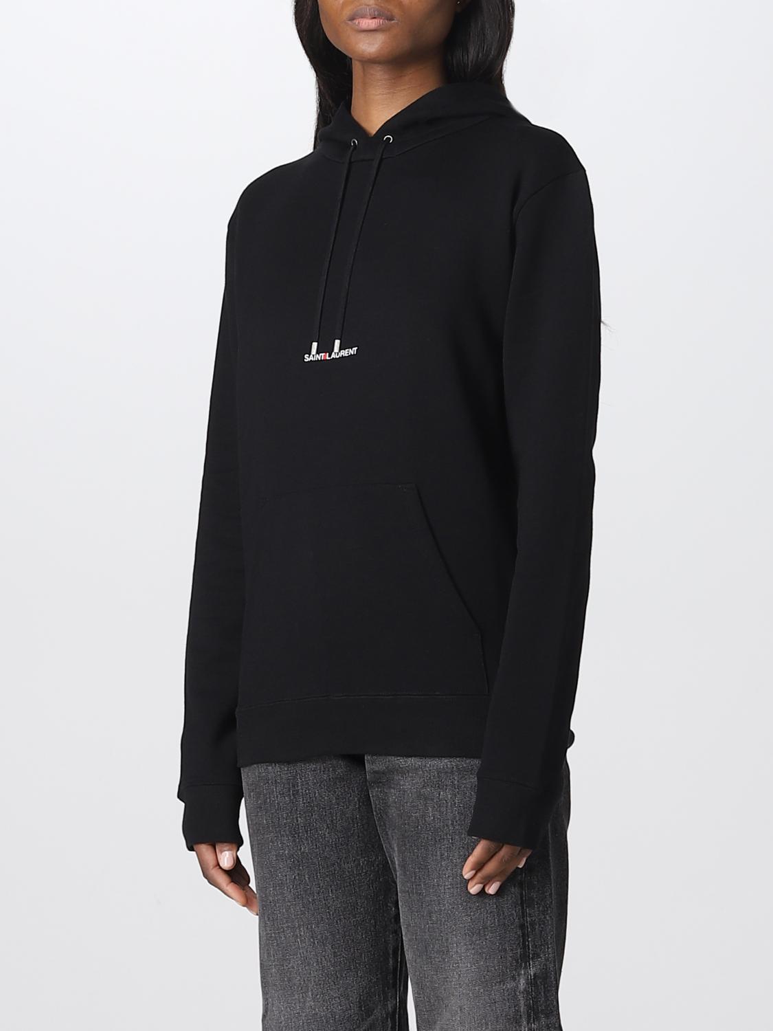 Felpa Saint Laurent: Felpa Saint Laurent in cotone organico nero 4