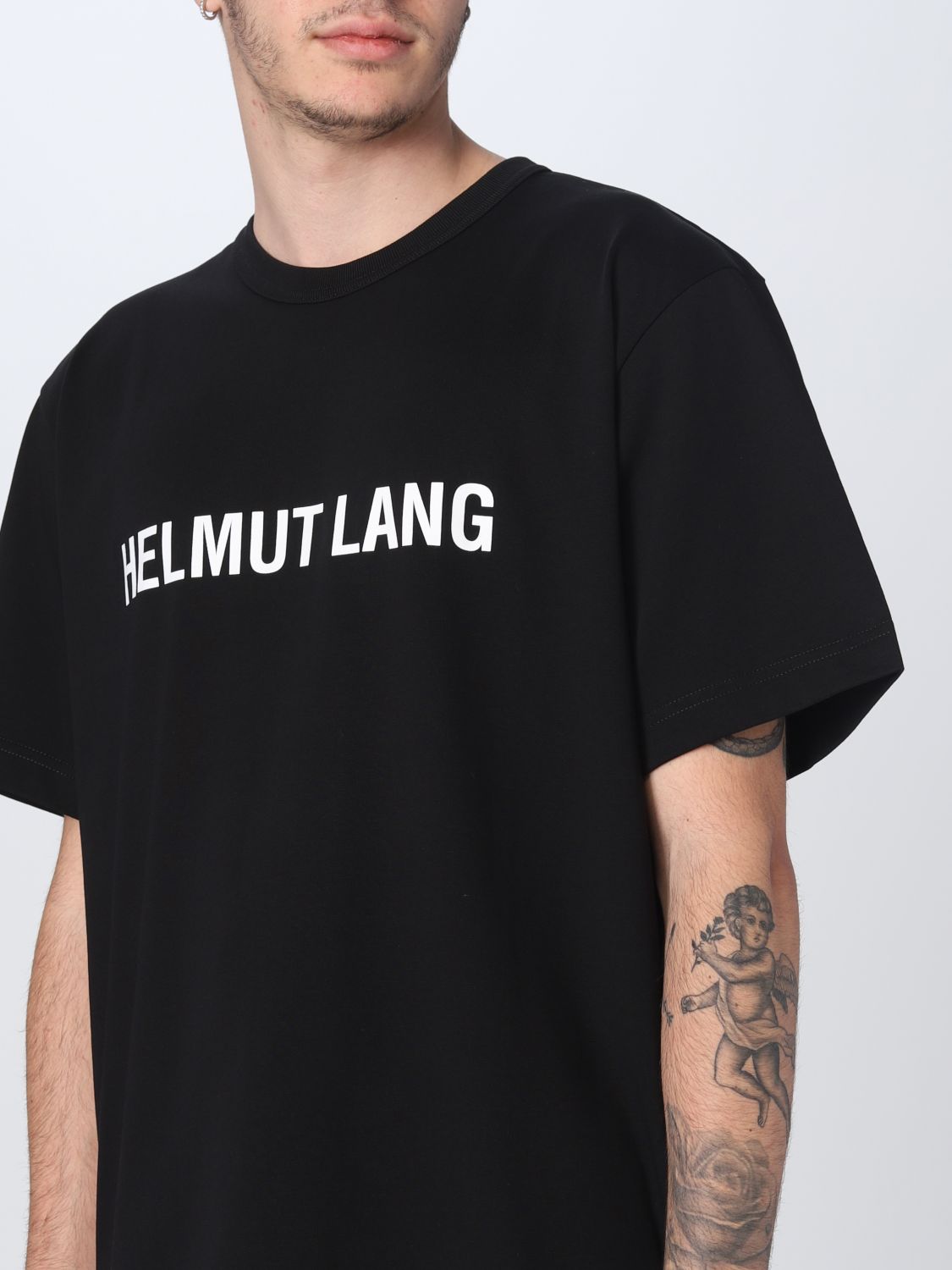 HELMUT LANG: t-shirt for man - Black | Helmut Lang t-shirt L09HM523 ...