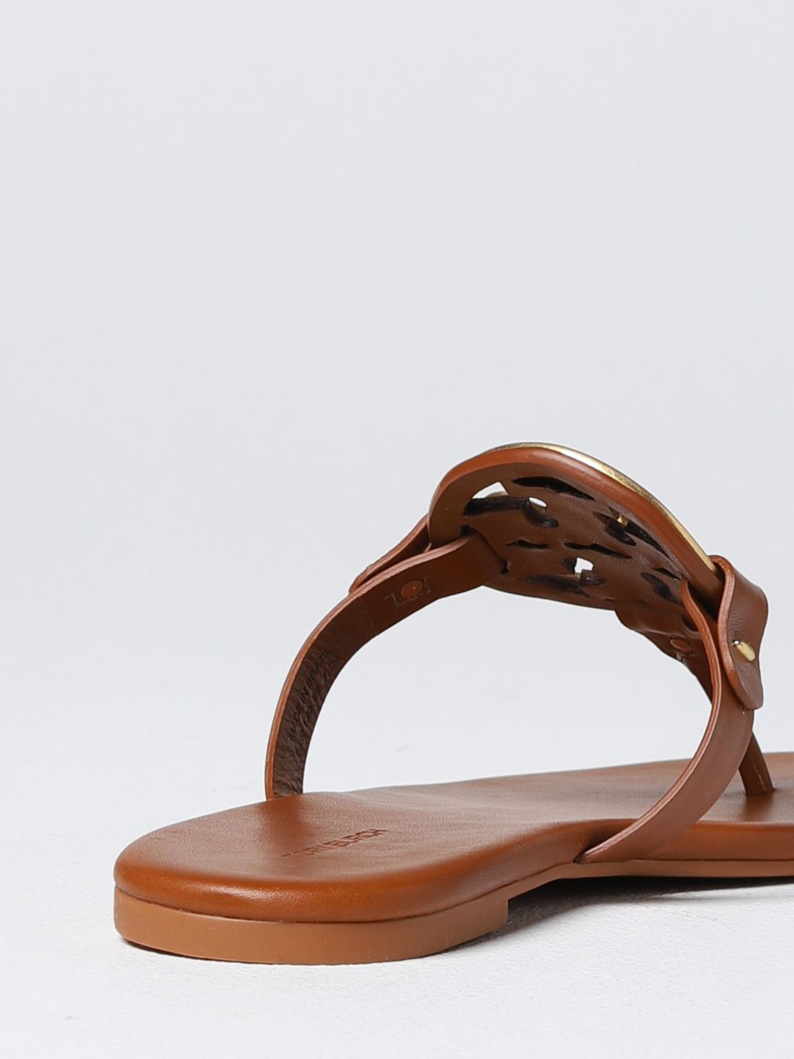 TORY BURCH: flat sandals for woman - Honey | Tory Burch flat sandals 136593  online on 